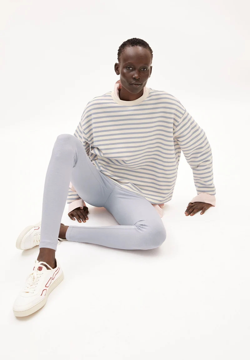FRANKAA MAARLEN GESTREIFTES SWEATSHIRT | undyed-misty morning