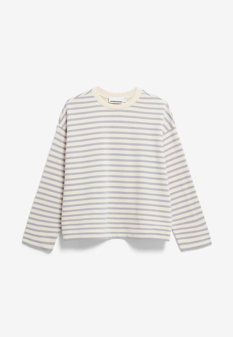 FRANKAA MAARLEN GESTREIFTES SWEATSHIRT | undyed-misty morning