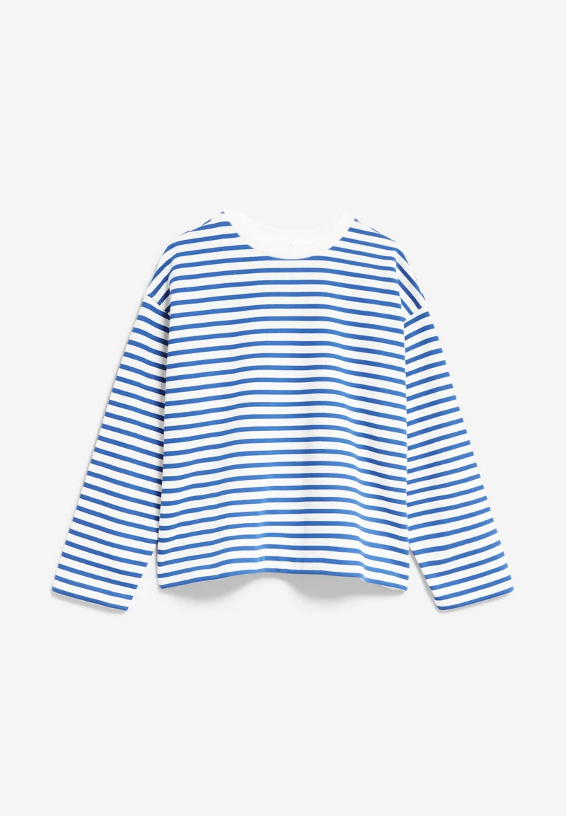 FRANKAA MAARLEN GESTREIFTES SWEATSHIRT | dynamo blue-undyed