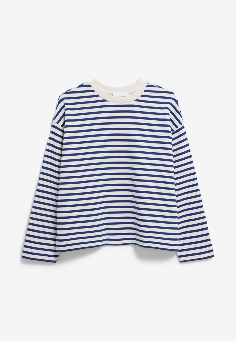 FRANKAA MAARLEN GESTREIFTES SWEATSHIRT | undyed-lapis blue