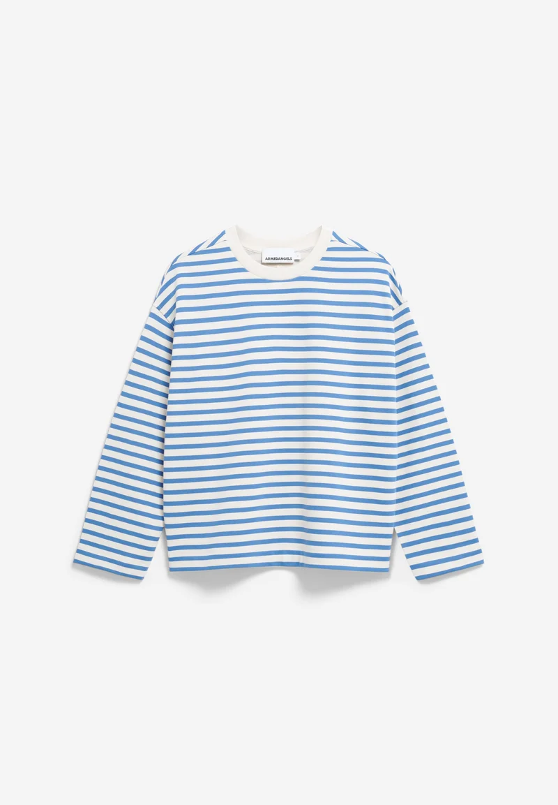 FRANKAA MAARLEN GESTREIFTES SWEATSHIRT | undyed-dark morning