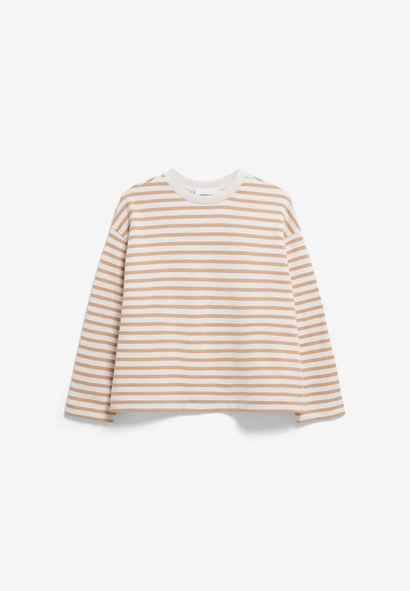 FRANKAA MAARLEN GESTREIFTES SWEATSHIRT | undyed-beige blond