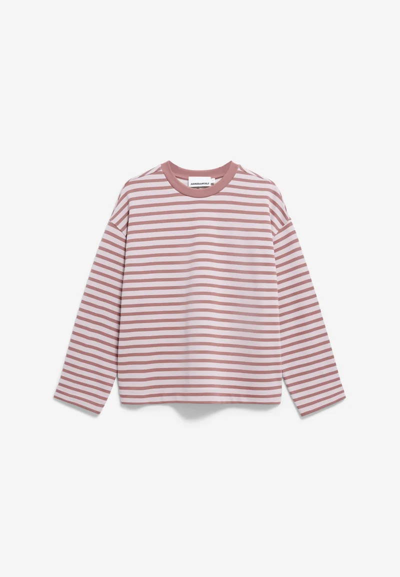 FRANKAA MAARLEN GESTREIFTES SWEATSHIRT | ice grape-dark berry