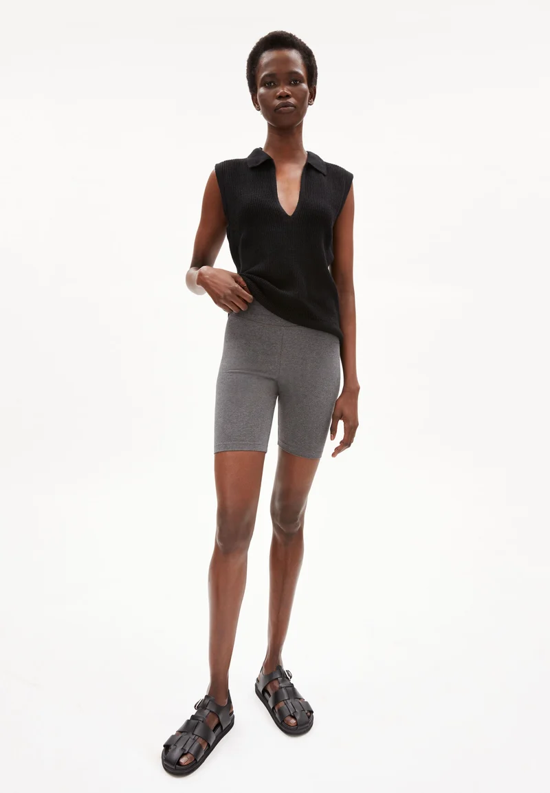 NEDAA LITAA SHORTS | dark grey melange