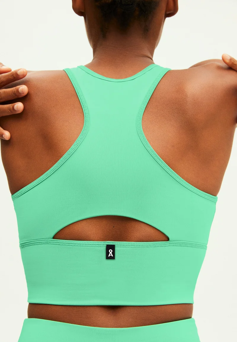 SAANTOSHA LI | bright lime-indigo