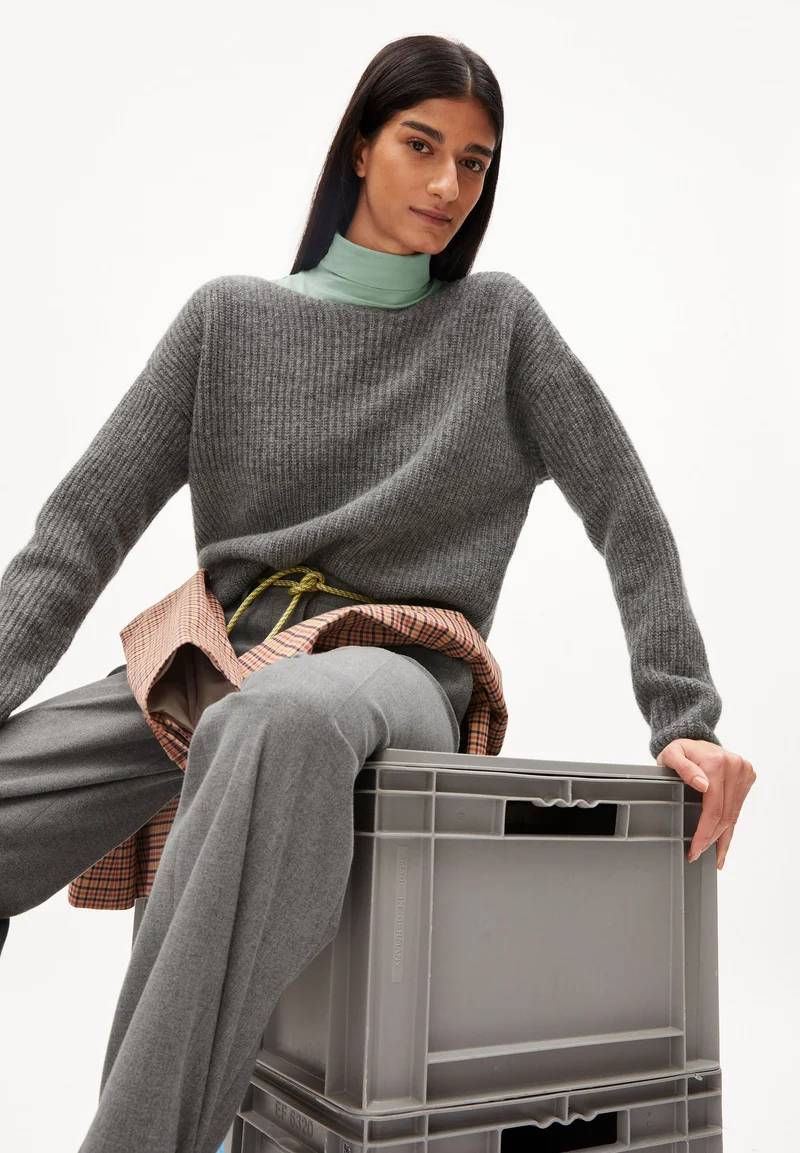 SIAANA | frozen mid grey melange