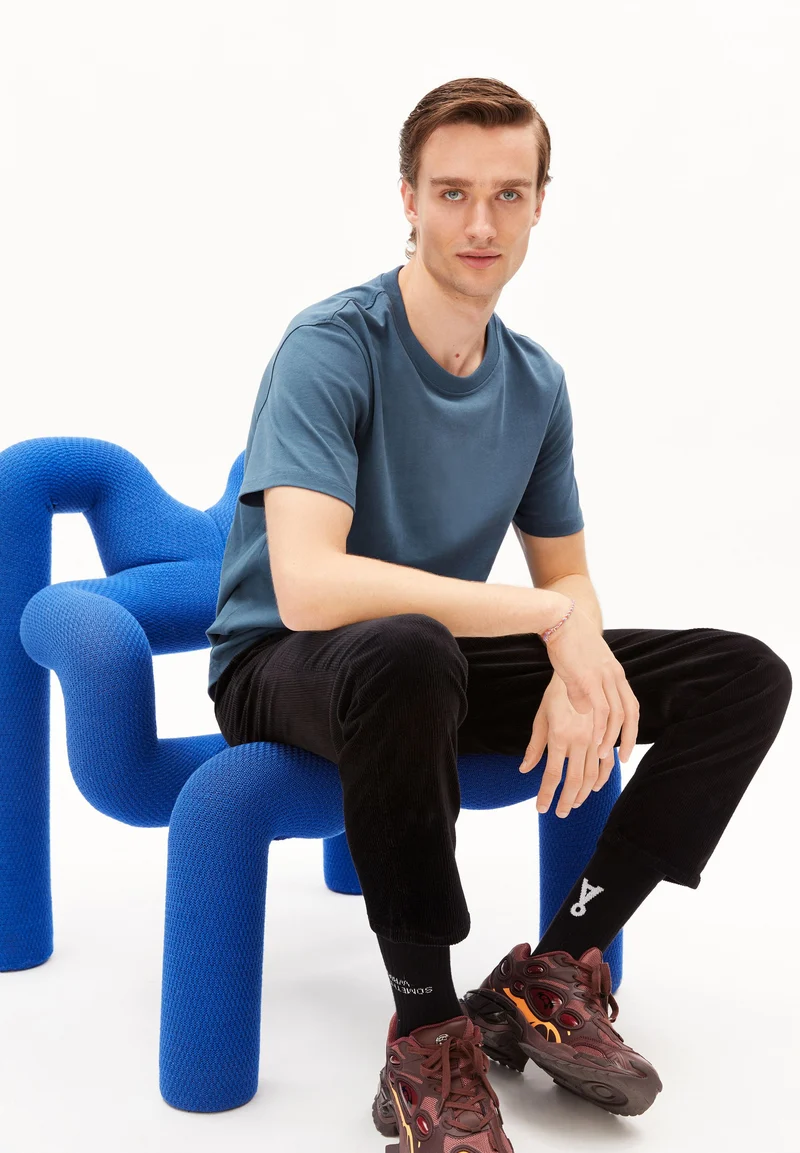 MAARKOS T-SHIRT | iron blue