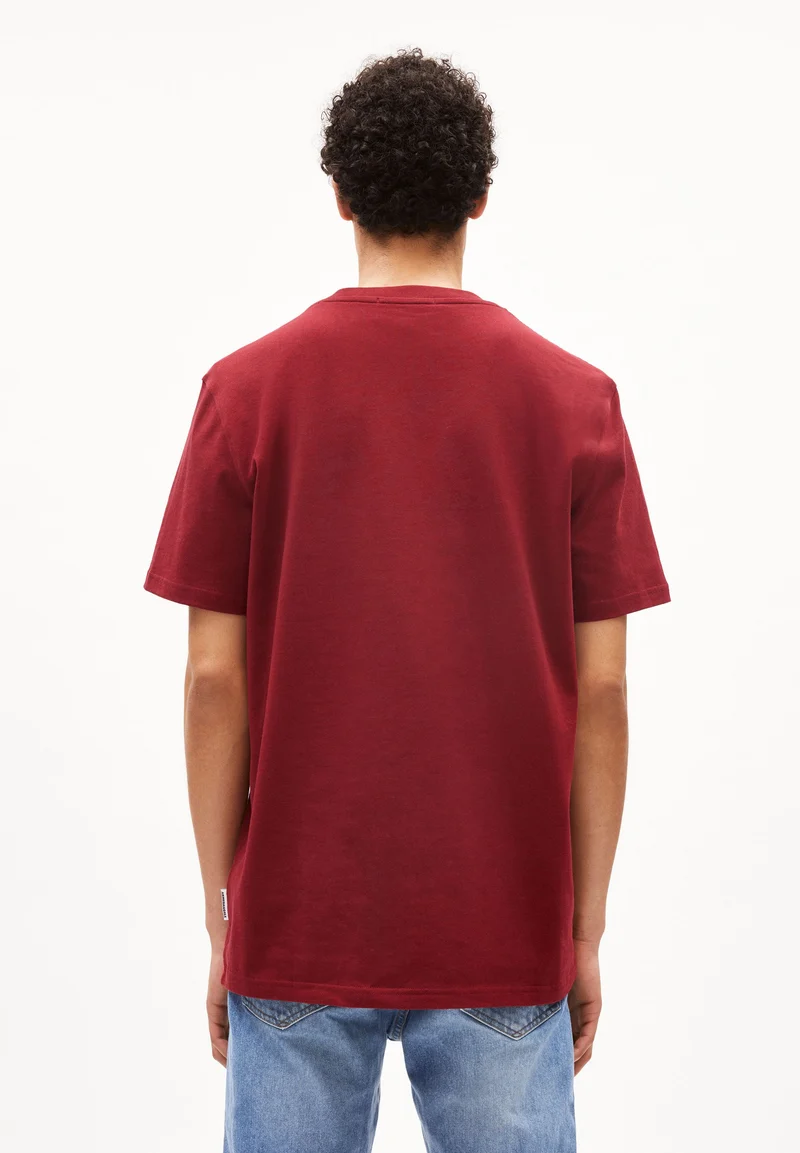 MAARKOS T-SHIRT | dark crimson