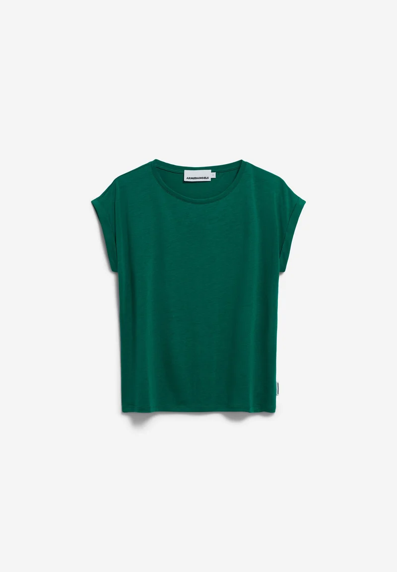 JILAANA T-SHIRT | emerald green