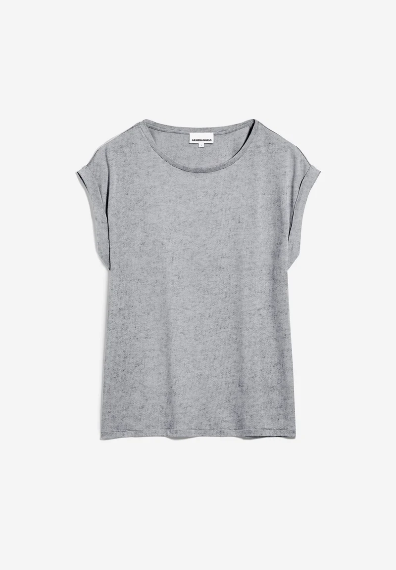 JILAANA T-SHIRT | mid grey melange