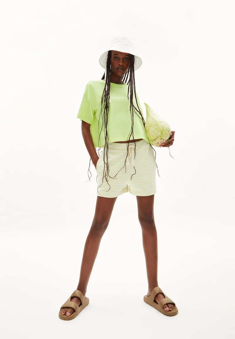 ZIRAA STRIPE | light lime-undyed