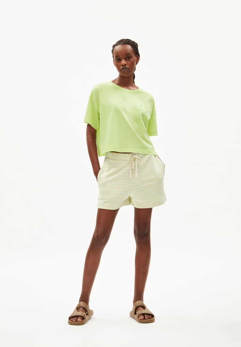ZIRAA STRIPE | light lime-undyed