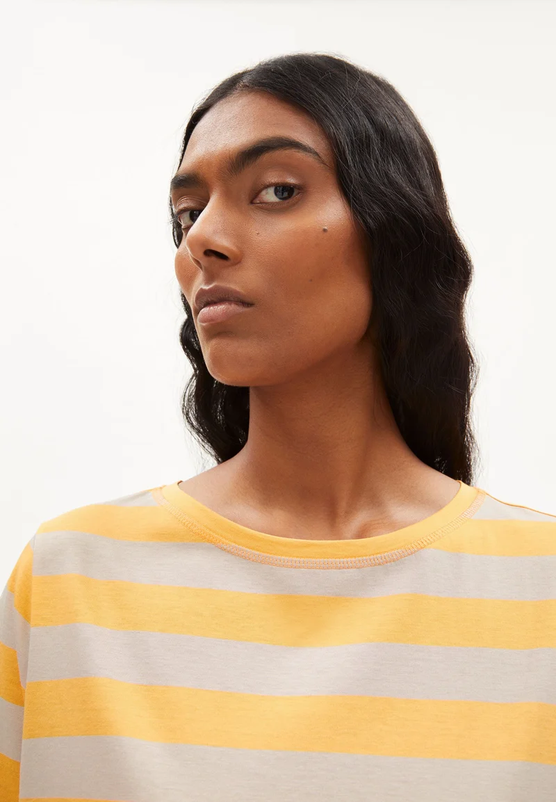 TAAKY BLOCK STRIPES | mangorange-light desert
