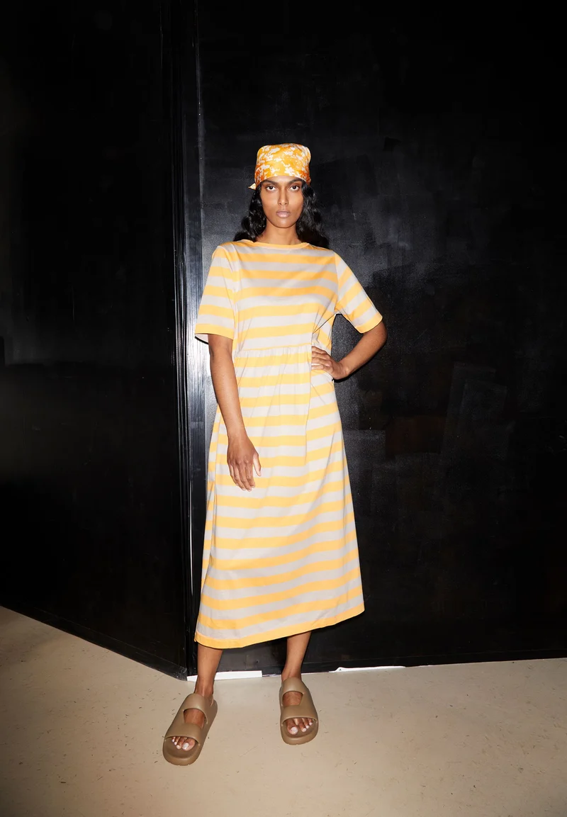 TAAKY BLOCK STRIPES | mangorange-light desert