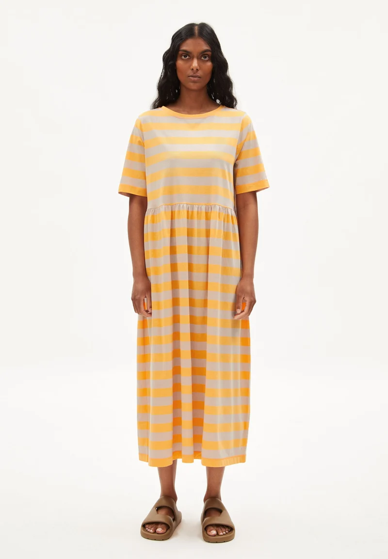 TAAKY BLOCK STRIPES | mangorange-light desert