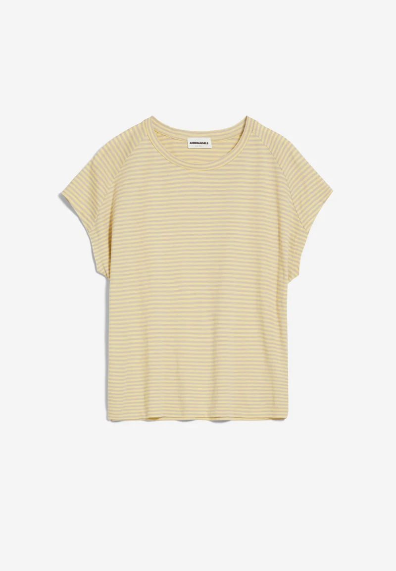 ONELIAA LOVELY STRIPES T-SHIRT | straw-light desert