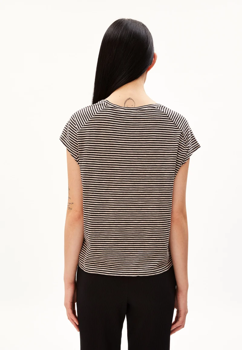 ONELIAA LOVELY STRIPES T-SHIRT | black-light desert