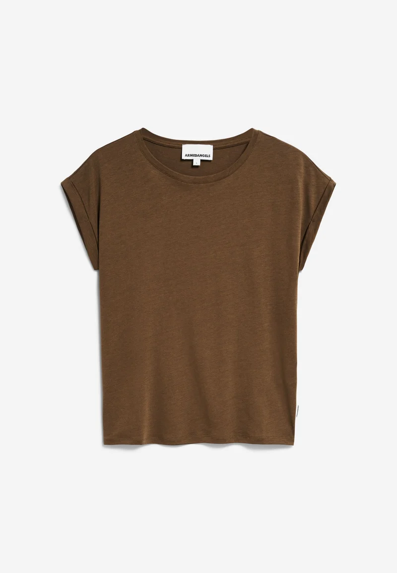 JILAANA T-SHIRT | dried moss