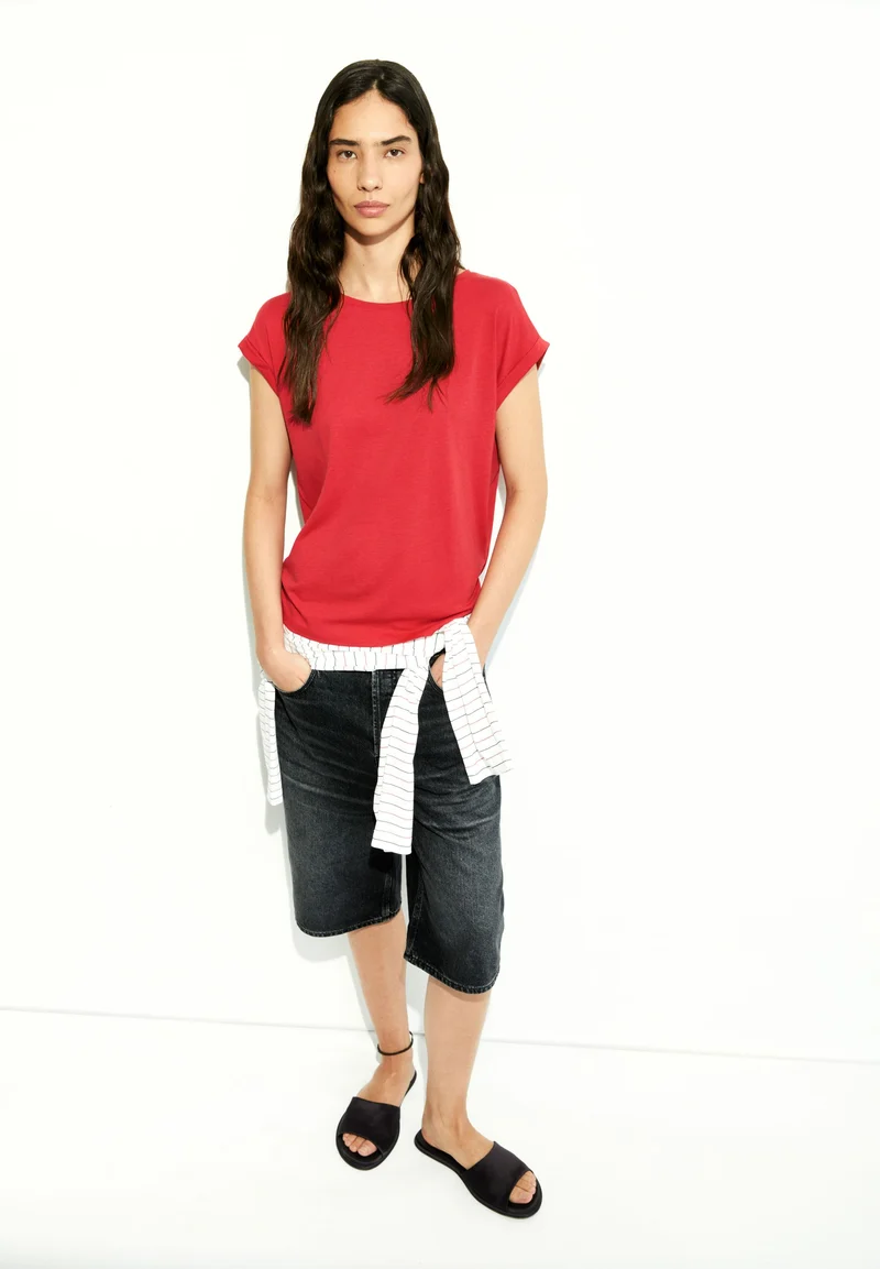 JILAANA T-SHIRT | coral blush