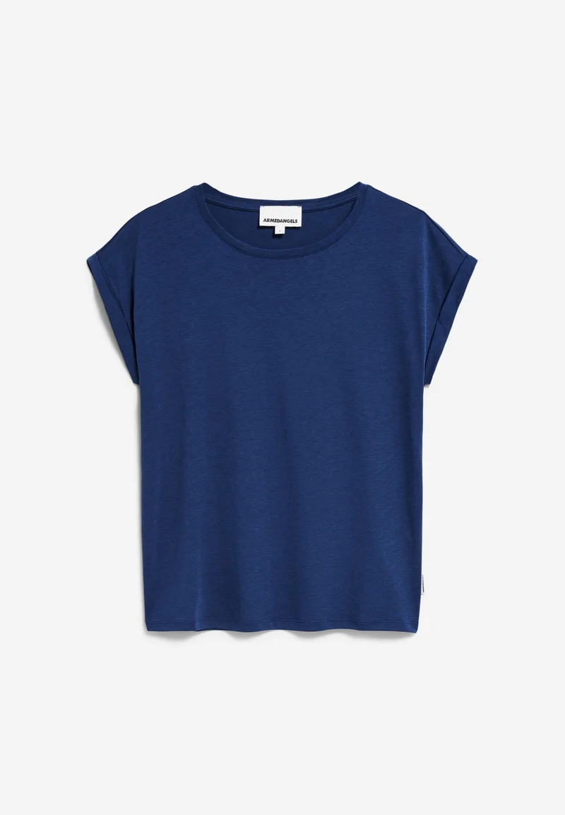 JILAANA T-SHIRT | faded indigo