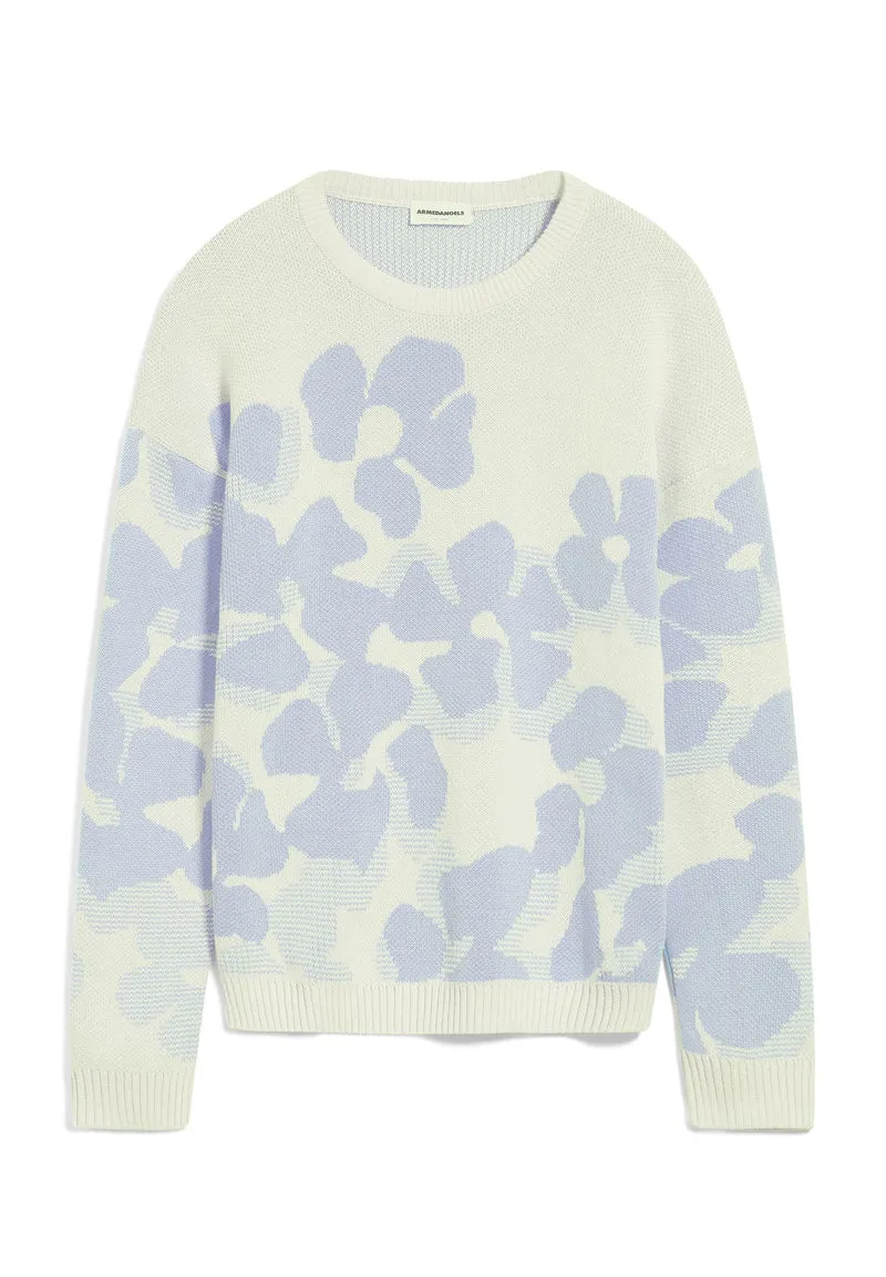 OLESSYAA AQUA FLORAL | oatmilk-morning sky