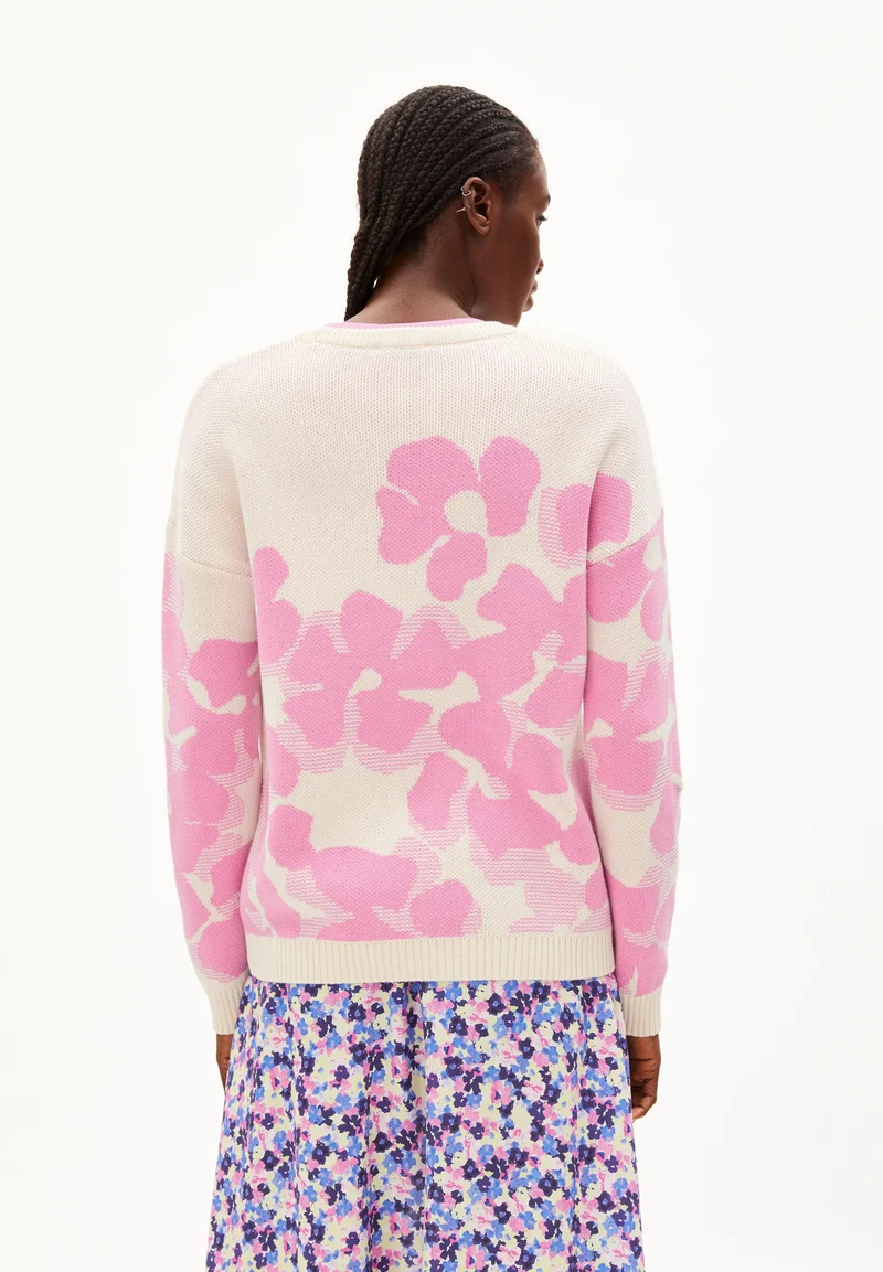 OLESSYAA AQUA FLORAL | oatmilk-raspberry pink