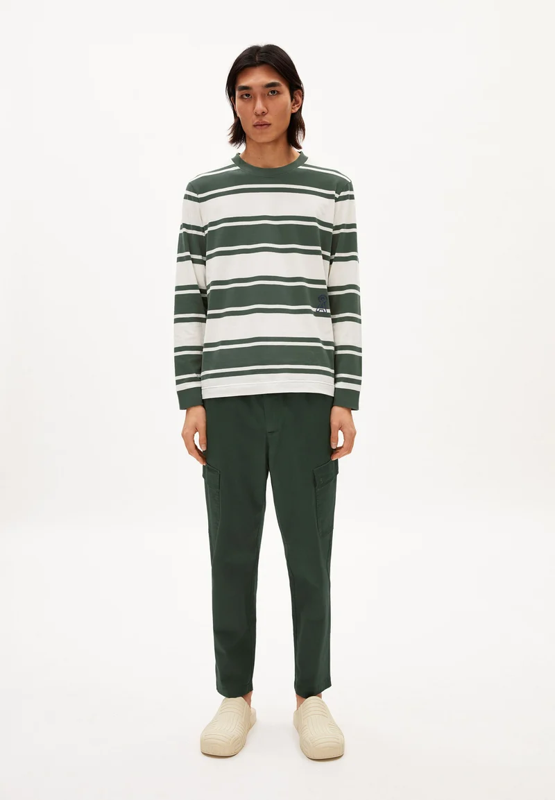 JOSCHKAA STRIPES | boreal green - off white