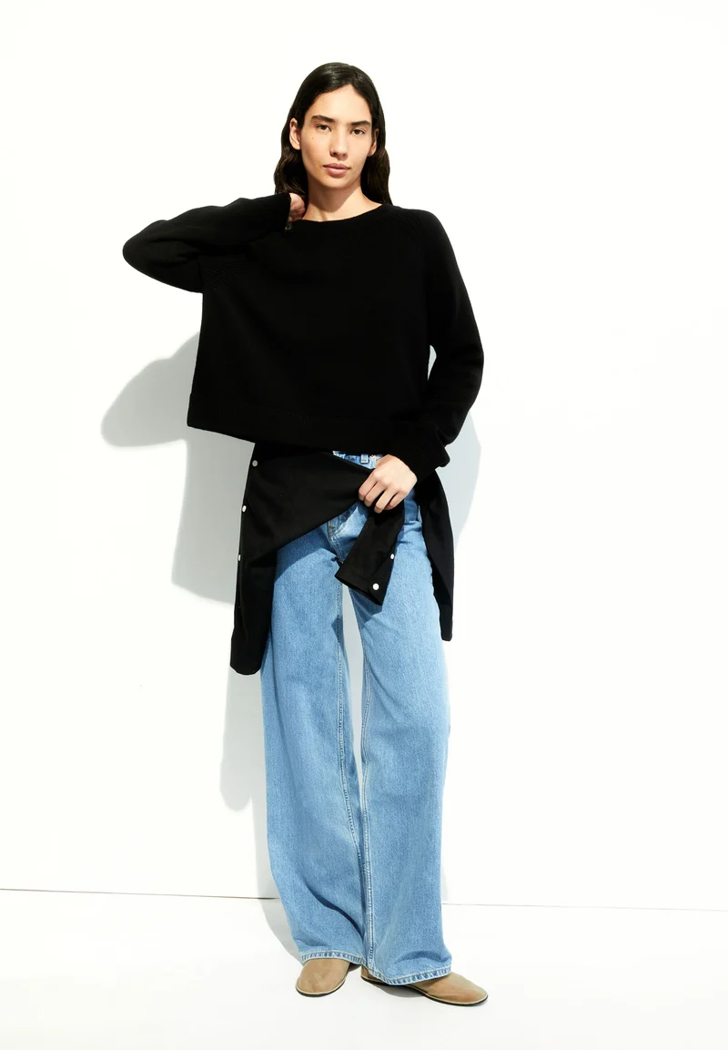 DILIRIAA REGLANA STRICKPULLOVER | black