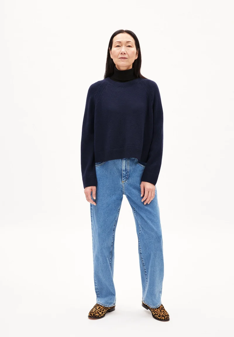 DILIRIAA REGLANA STRICKPULLOVER | night sky