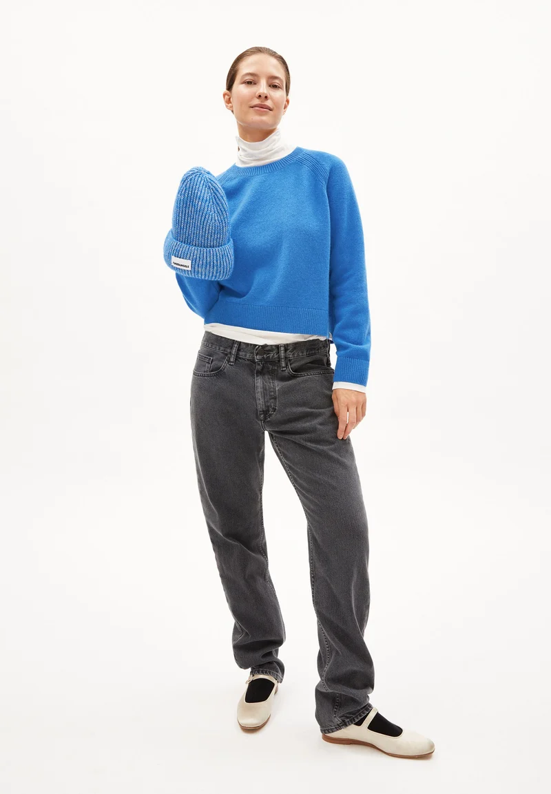DILIRIAA REGLANA STRICKPULLOVER | warm blue