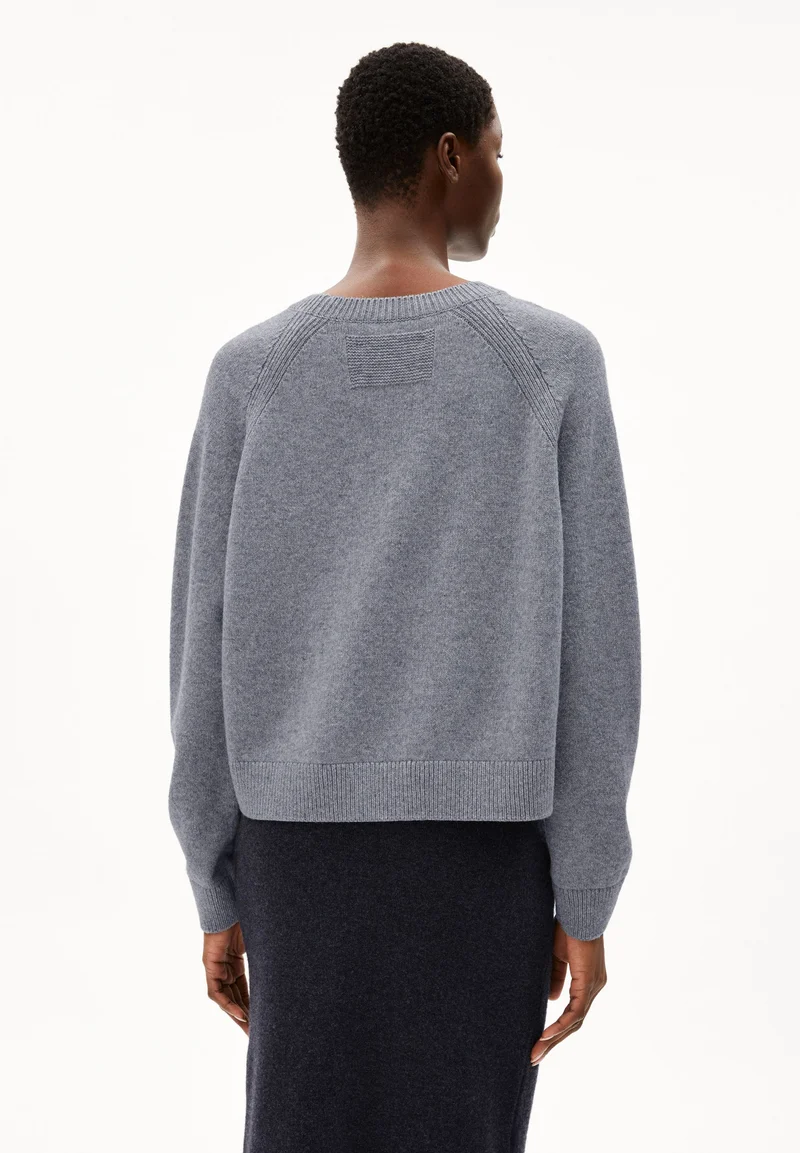 DILIRIAA REGLANA STRICKPULLOVER | light grey melange