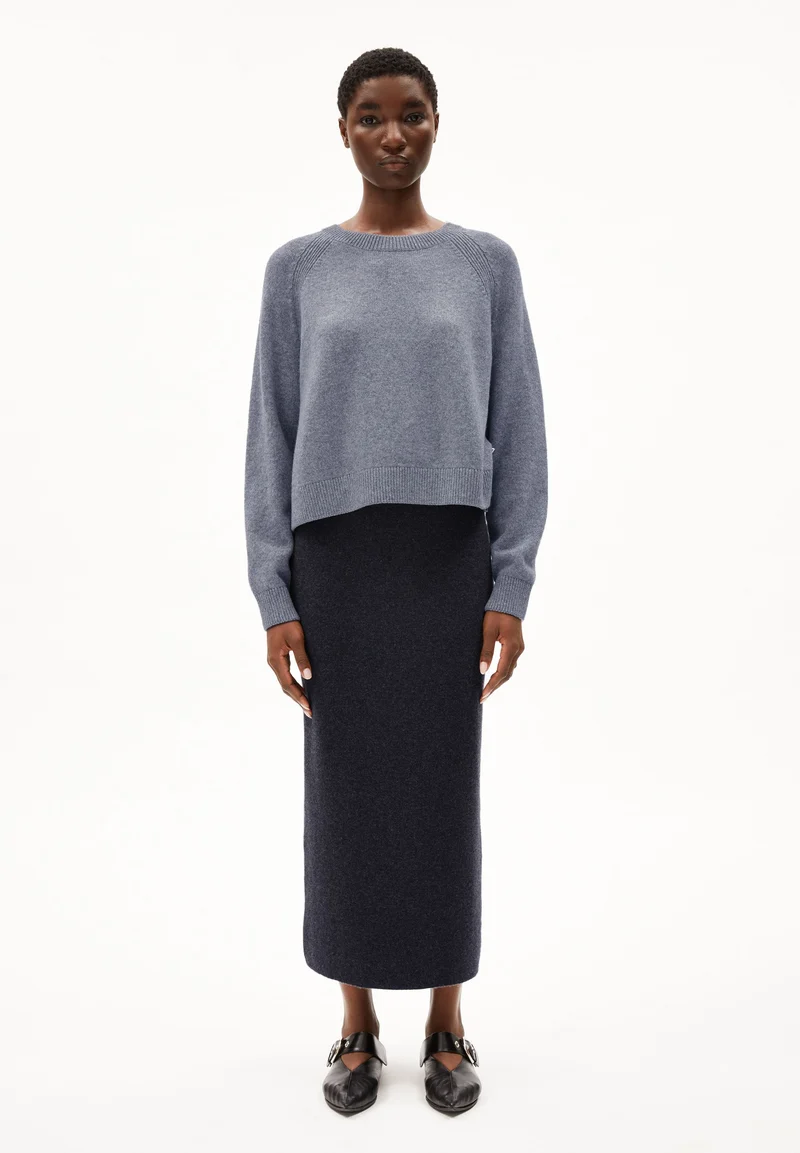DILIRIAA REGLANA STRICKPULLOVER | light grey melange