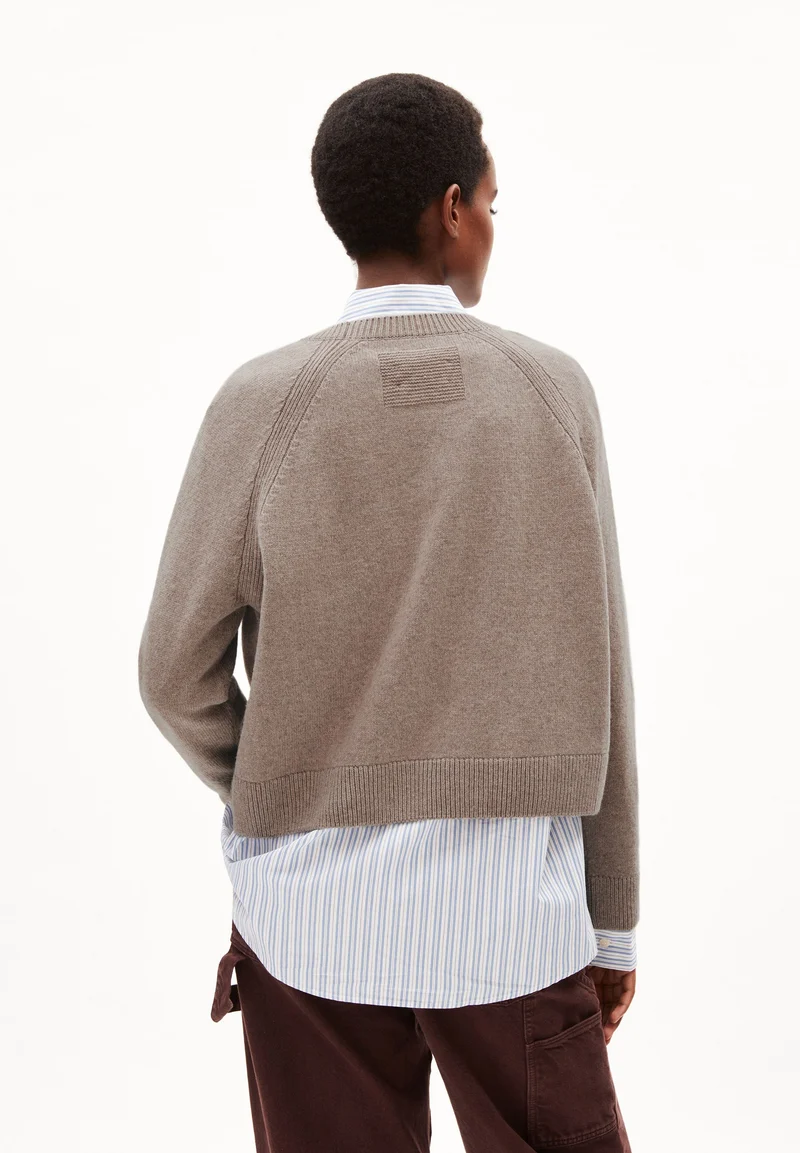 DILIRIAA REGLANA STRICKPULLOVER | dark caramel melange