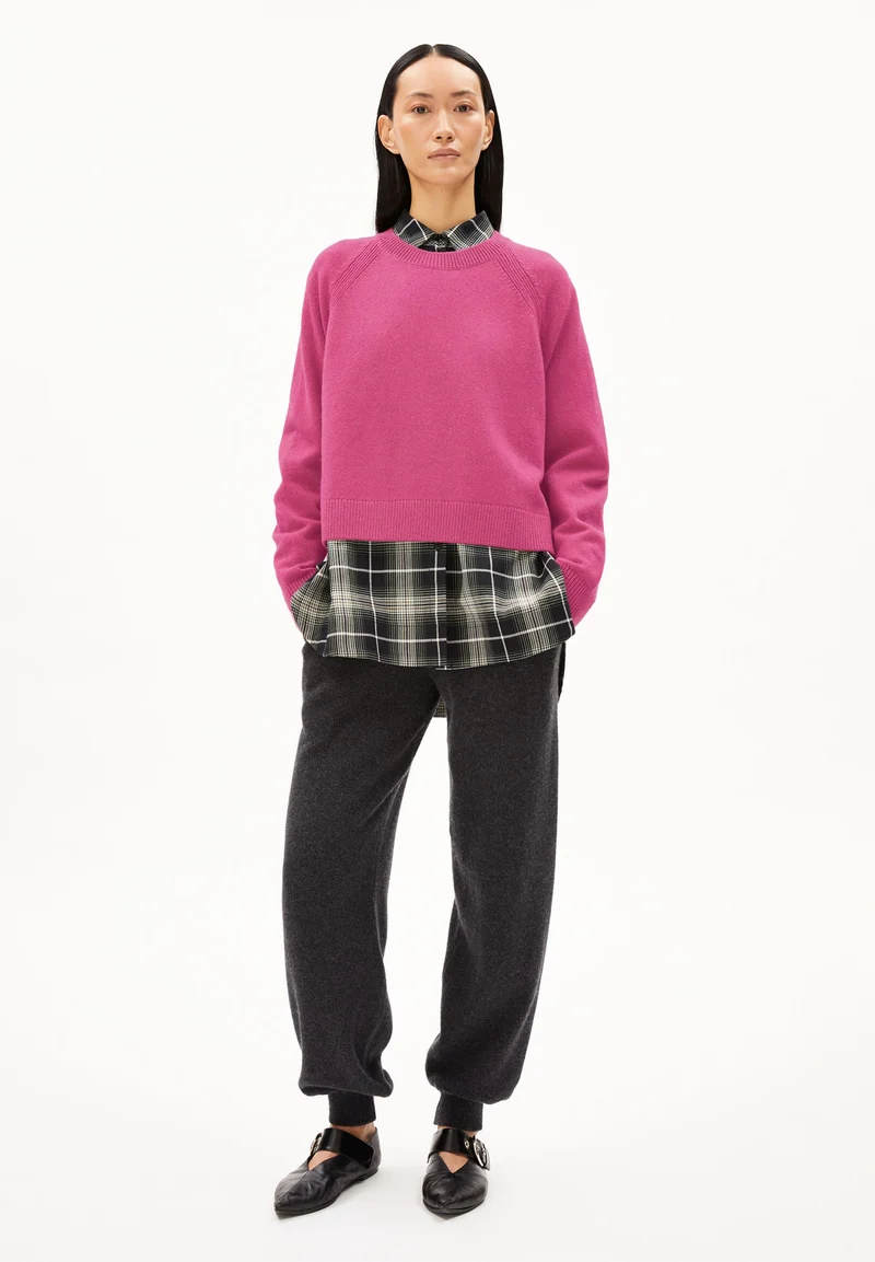 DILIRIAA REGLANA STRICKPULLOVER | crushed berry