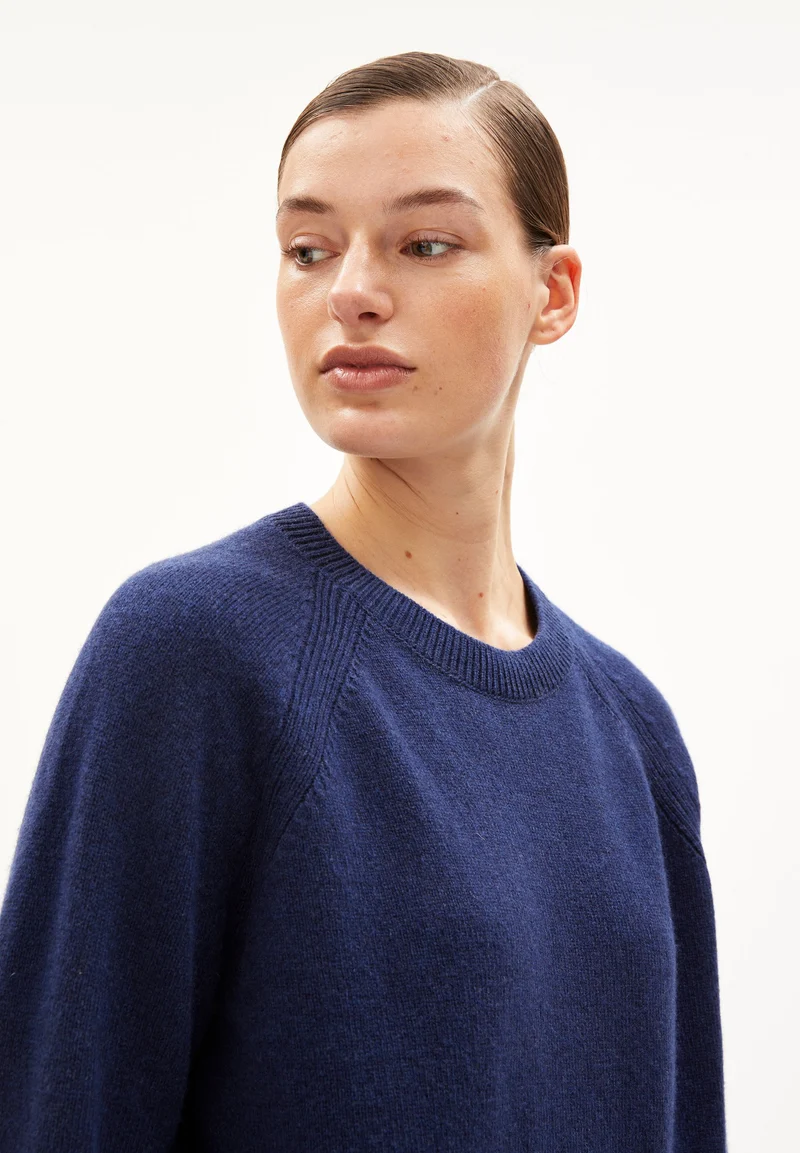 DILIRIAA REGLANA STRICKPULLOVER | deep sea blue