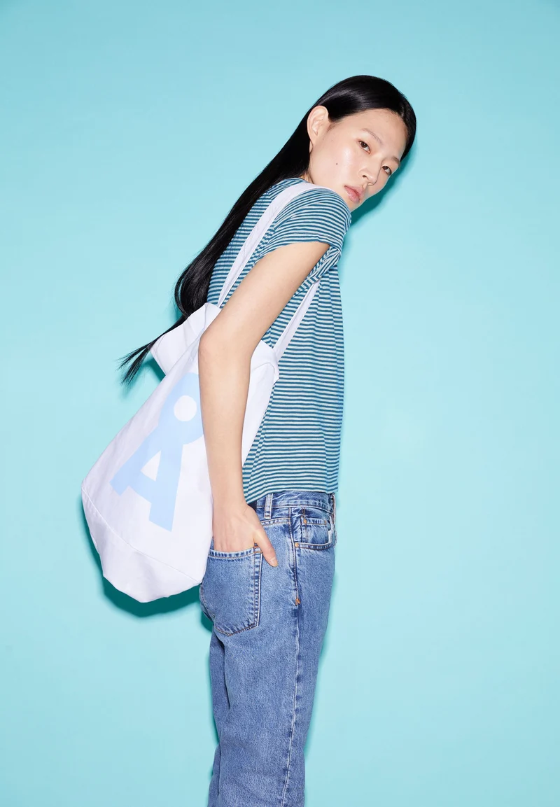 ONELIAA LOVELY STRIPES T-SHIRT | blueniverse-light desert