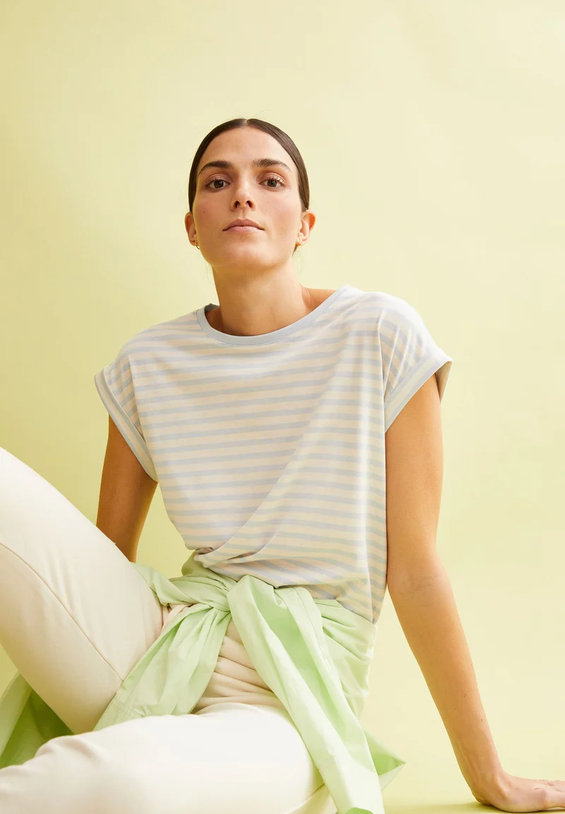 JILAANA STRIPES | morning sky-oatmilk