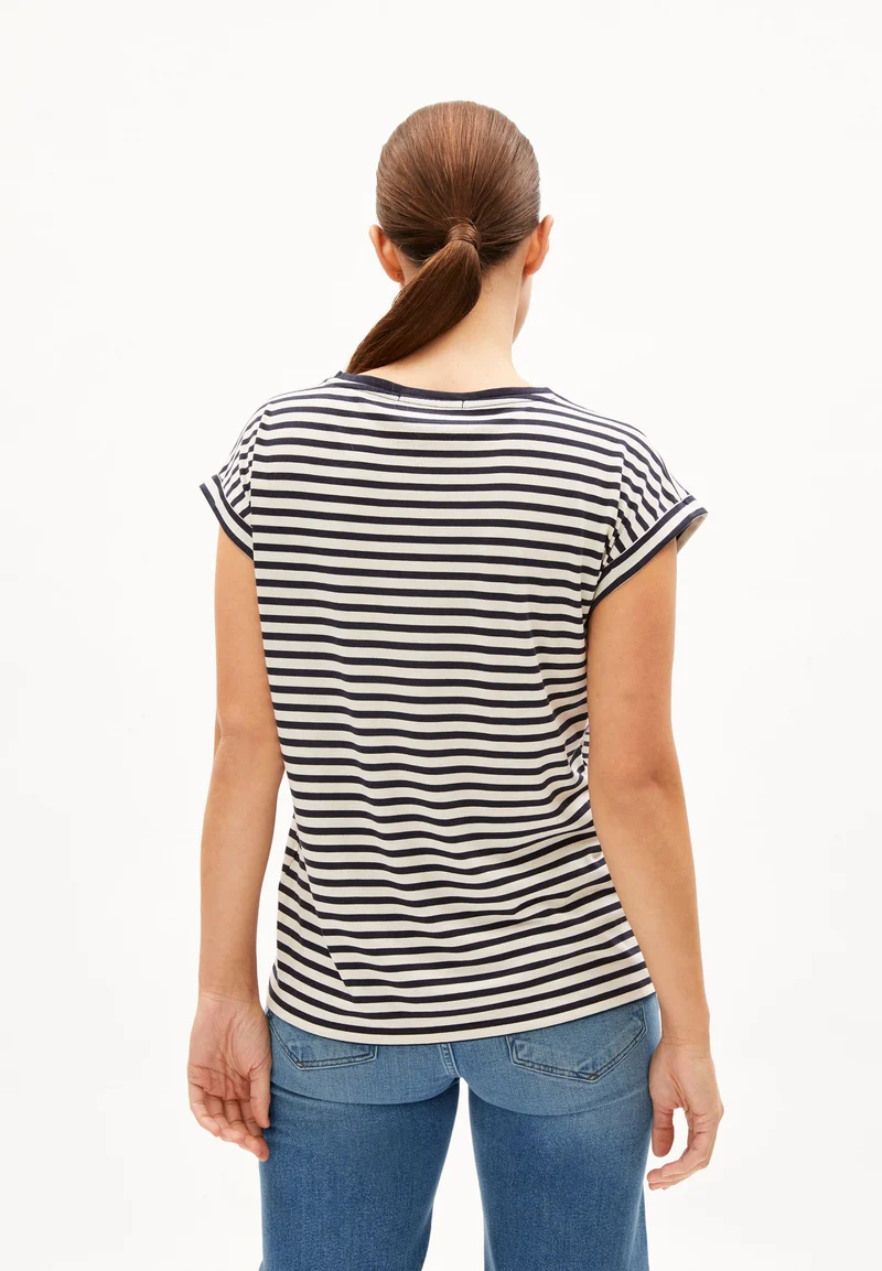 JILAANA STRIPES | night sky-oatmilk