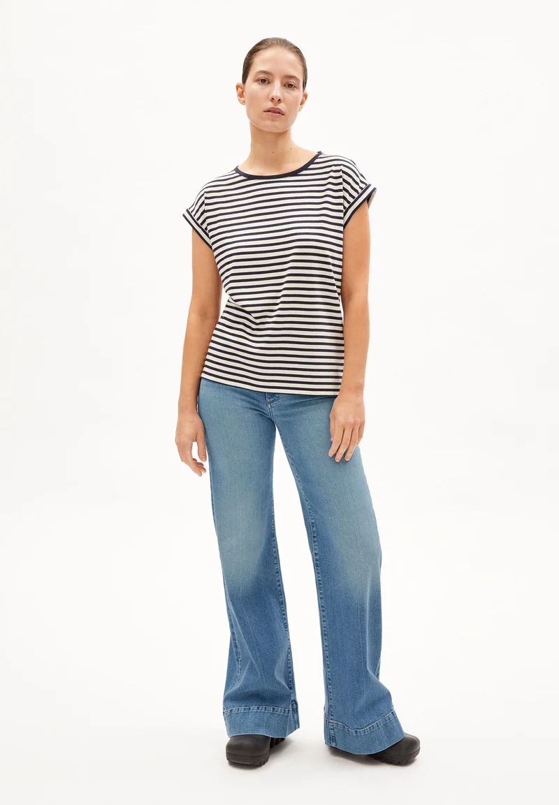 JILAANA STRIPES | night sky-oatmilk