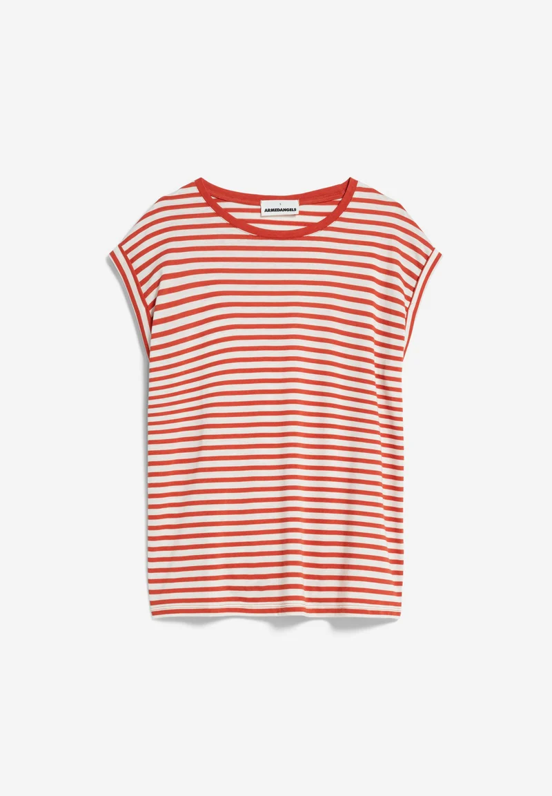 JILAANA STRIPES | emergency red-oatmilk