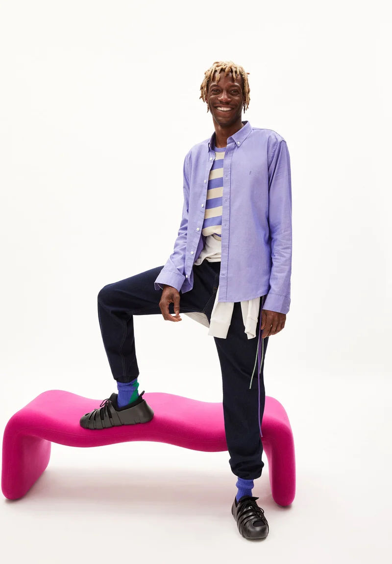 QUAASA LANGARMHEMD | vibrant violet