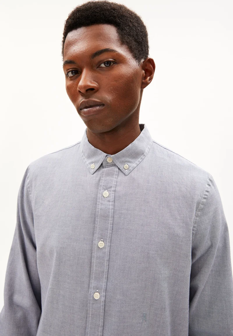 QUAASA LANGARMHEMD | faded indigo