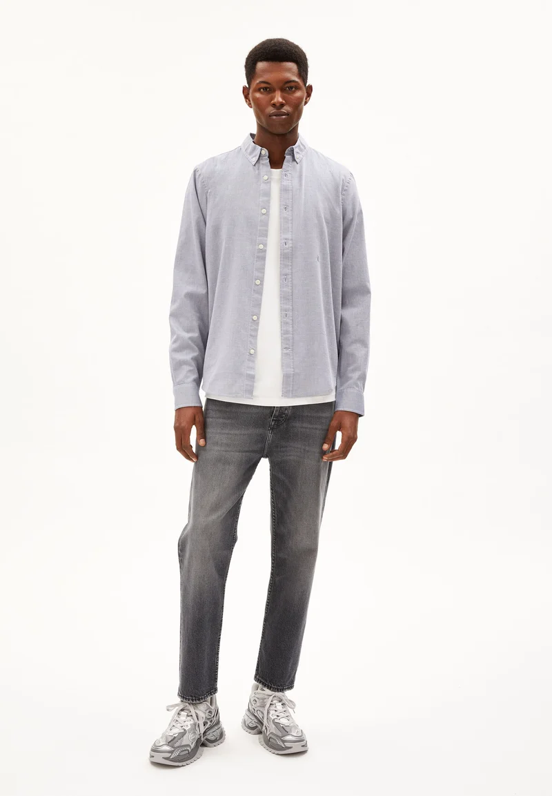 QUAASA LANGARMHEMD | faded indigo