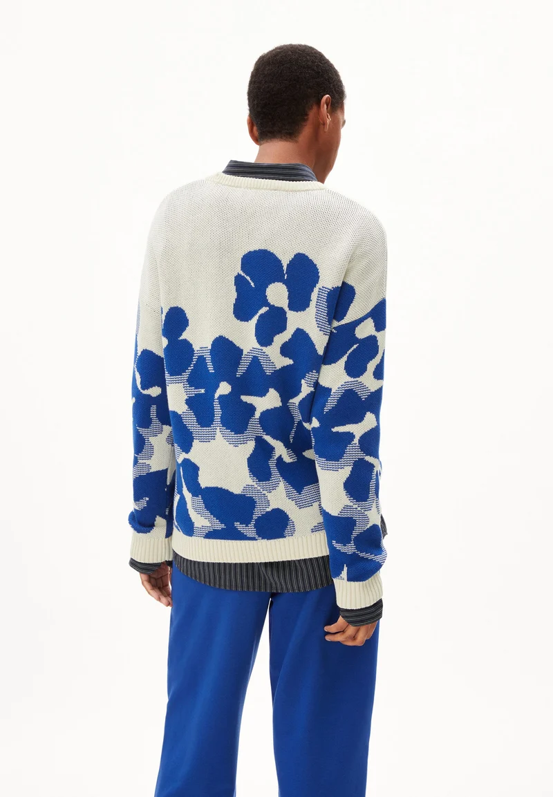 OLESSYAA AQUA FLORAL | oatmilk-dynamo blue