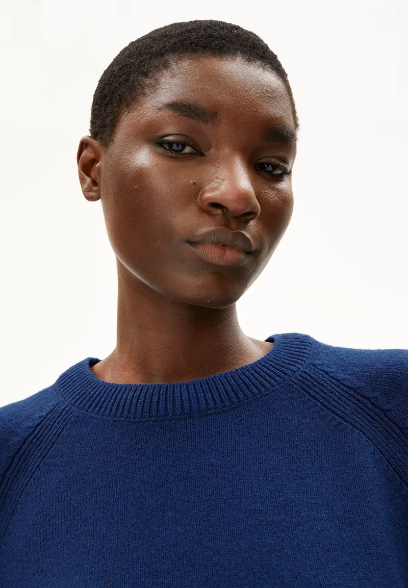DILIRIAA REGLANA STRICKPULLOVER | blue noon