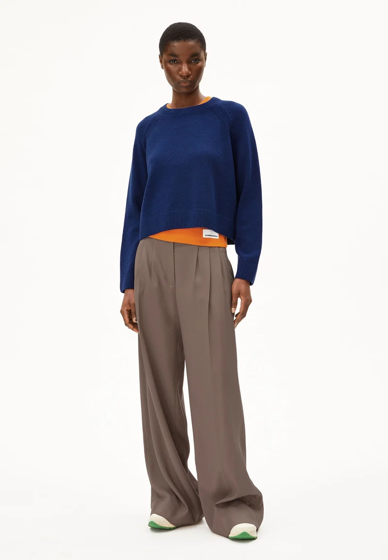 DILIRIAA REGLANA STRICKPULLOVER | blue noon
