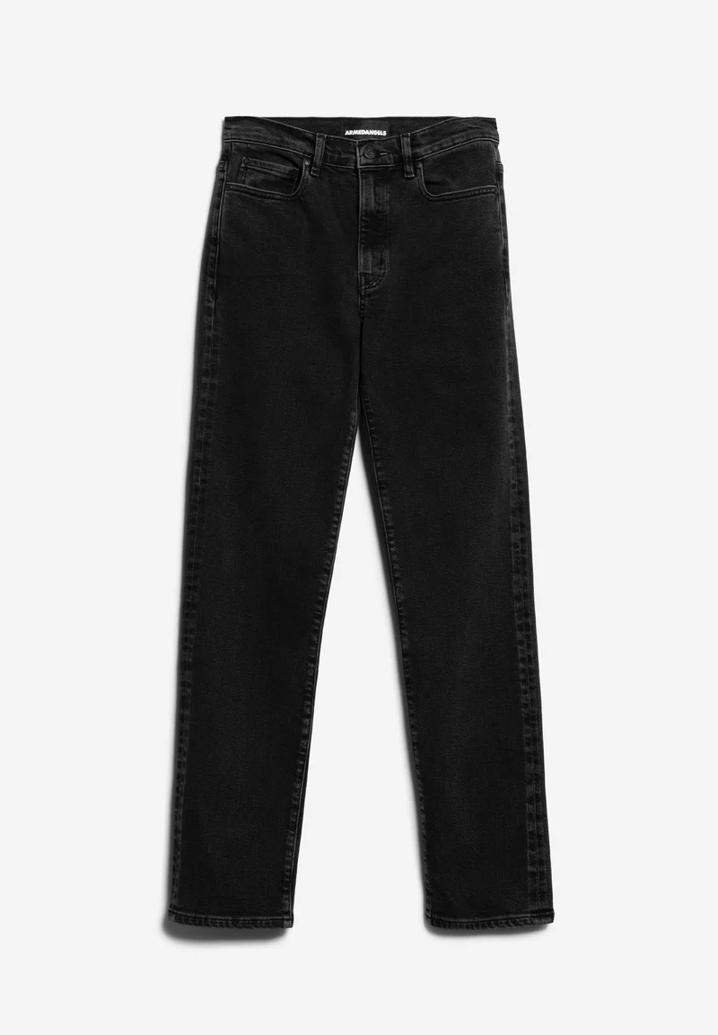 CARENAA MID STRAIGHT JEANS | true ebony black