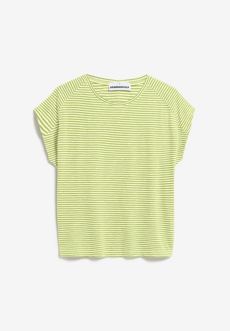 ONELIAA LOVELY STRIPES T-SHIRT | pastel green-armedangels yellow light
