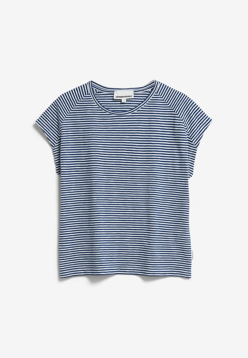 ONELIAA LOVELY STRIPES T-SHIRT | faded indigo-oatmilk