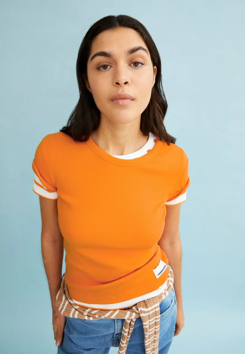 KARDAA T-SHIRT | light tangerine